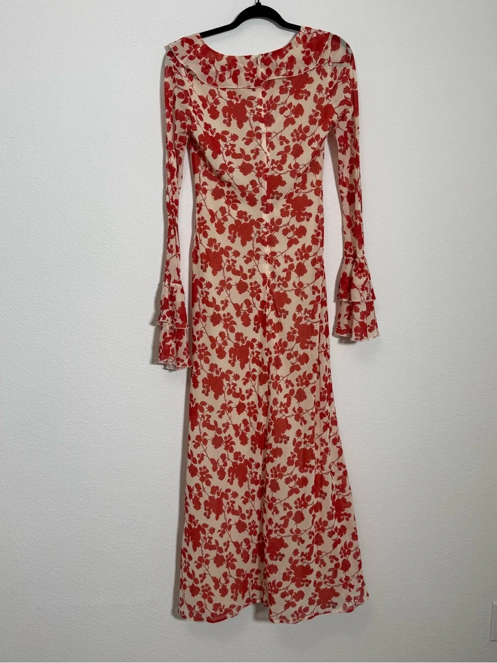Sister New York Shellona Floral Maxi Dress Romantic Cottagecore Bell Sleeve - Picture 3 of 7